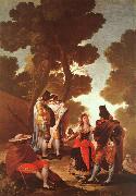 Francisco de Goya The Maja and the Masked Men oil painting